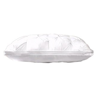 LoveCity 寢城之戀 立體扭花雲朵枕 透氣舒柔釋壓羽絲絨枕, 白色, 1個