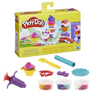 Hasbro 孩之寶 Play-Doh 培樂多 獨角獸甜點遊戲組, 170g, 1盒, 混和顏色