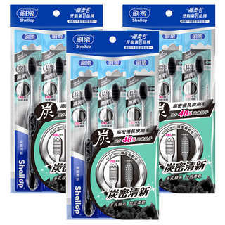 Shallop 刷樂 炭密清新牙刷, 3支, 3包