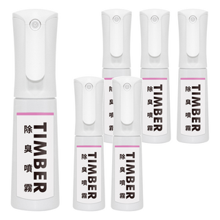 HUKUROU 福來朗 TIMBER銀離子除臭噴霧 環境清潔 水梨花香, 100ml, 6瓶