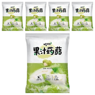 吃果籽 果汁蒟蒻 芭樂 無防腐劑 無色素 無消泡劑 台灣水果鮮榨, 240g, 5包