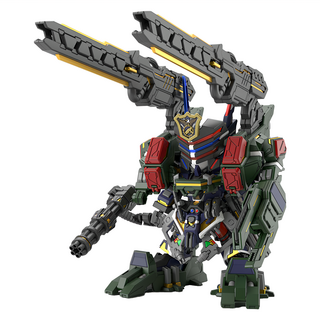 BANDAI SD鋼彈世界 群英集 012 警官翠綠暴風鋼彈 DX套組，組裝模型，精緻收藏, 1盒