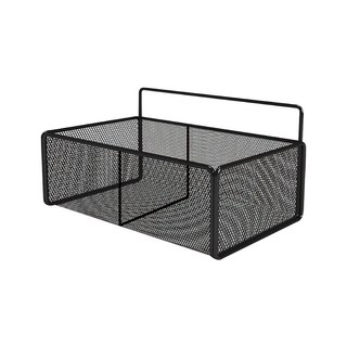 小麥購物 網格置物架 C422 229g, 極致黑, 2個