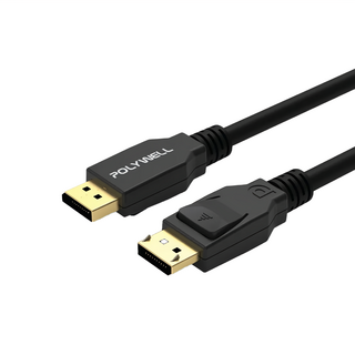 POLYWELL 寶利威爾 DP 1.4版 8K60Hz UHD Displayport 傳輸線, PW15-W46-B020, 1條, 2m, 不適用