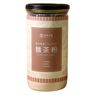 GreenMarket 菓青市集 古早味麵茶粉 傳統風味 快速沖泡 營養豐富, 400g, 1罐