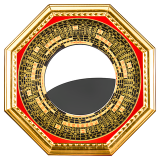 財神小舖 鎮宅轉運八卦凸鏡(小)-12cm 提升運勢 鎮宅光明, 金色, 1個