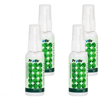 Protis 普麗斯 全能護理口腔噴劑, 30ml, 快速去除口中異味, 預防牙周病, 蜂膠, 薄荷精油, 4瓶