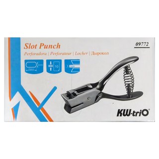 KW-triO 堡勝企業 證件卡打孔機 鋅合金材質 適用於證件及卡類打孔, 09772, 1個