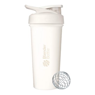 Blender Bottle Sleek SS 按壓式不銹鋼搖搖杯, 奶油白, 740ml, 1個