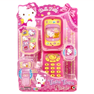 凱蒂貓轉轉手機 附LR44電池 3個, 1組