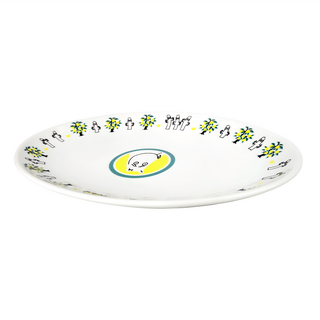 yamaka 山加商店 嚕嚕米 Moomin 陶瓷餃子盤 日本原產, 23 x 16.5 x 2.5cm, 1個