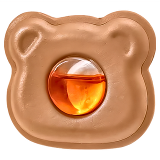 小熊液體香薰 Set 4入 EVA材質 咖色小熊 奶油小熊, 蜜桃香, 1組