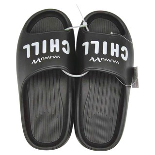 WUWU 男款胖胖厚底拖鞋 MA024, 26.5(42~43), 黑色