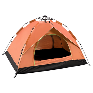 全自動速開防曬透氣露營帳篷 橙色 雙人
