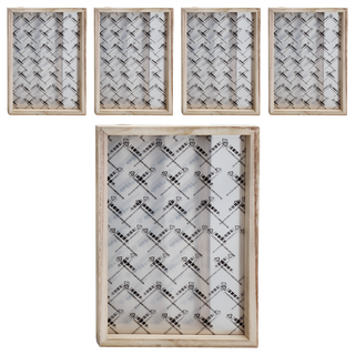 A-ONE 匯旺 雙層彩繪壓花壓克力木質畫框 Set 5, 1組, 30 x 20cm