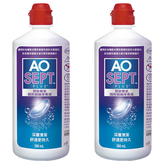 Alcon 愛爾康 AO耶歐雙氧隱型眼鏡保養液, 360ml, 2瓶