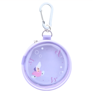 sun-star 迪士尼 愛麗絲夢遊仙境 可吊掛零錢小物收納包 PVC塑膠 鋅合金, 80 x 80 x 20mm, 愛麗絲牡蠣寶寶