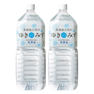 Yukinomizu 北海道大雪山 天然水, 均衡礦物質含量 3:1鈣鎂黃金比例 59mg/L軟水硬度 適合泡咖啡、茶、奶粉、日常飲用, 2L, 2瓶