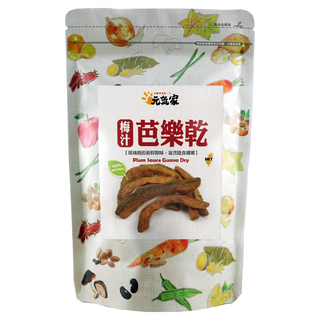 元氣家 梅汁芭樂乾 200g/包 - 台灣在地水果製成，酸甜Q彈，健康零食首選, 1包