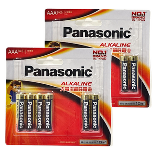 Panasonic 台灣公司貨 大電流鹼性AAA電池 4號, 10顆, 2組