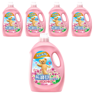Snuggle 熊寶貝 衣物柔軟精 玫瑰甜心香 提升衣物柔軟效果 蓬鬆親膚 清新怡人 持久留香, 3.2L, 5桶