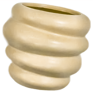 韓系陶瓷刷具收納筆筒 - 仿油白, 11.5x10cm, 奶油白, 1個