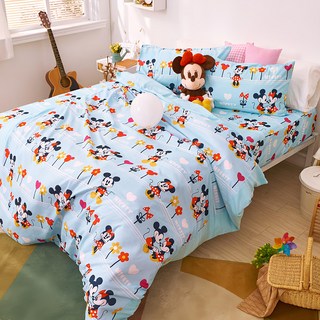 MICKEY MOUSE 米奇 迪士尼系列 卡通 磨毛 床包 枕套2件組
