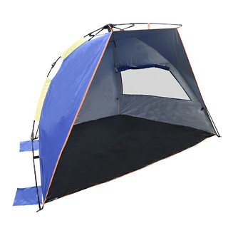 TREEWalker 多功能速搭遮陽帳，約長230x120x120公分，聚酯纖維, 藍色