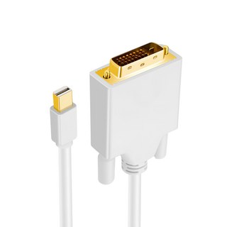 Bravo-U Mini DisplayPort公 對 DVI24+1 Pin公 視頻轉接線 1.8m 白色, 單一商品, 1條