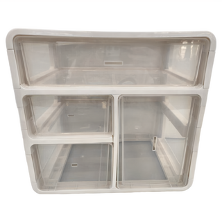 7822 Shop 生活選物 桌面收納盒 抽屜式 特大號, 象牙白, 3層