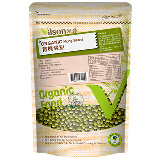 Vilson 米森 100%有機綠豆, 450g, 1包
