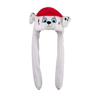 PAW PATROL 汪汪隊立大功 耳朵可動趣味保暖絨毛帽 毛毛 紅色 3歲以上