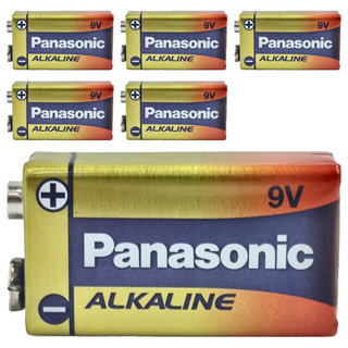 Panasonic 台灣公司貨 鹼性電池 9V, 6個