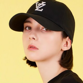 VARZAR 花押字貼飾寬鬆水洗棒球帽