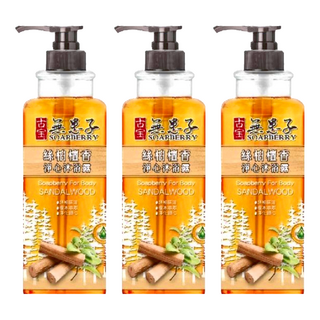 SOAPBERRY 古寶無患子 淨心沐浴露 絲柏檀香, 深層清潔 保濕 750g, 3瓶