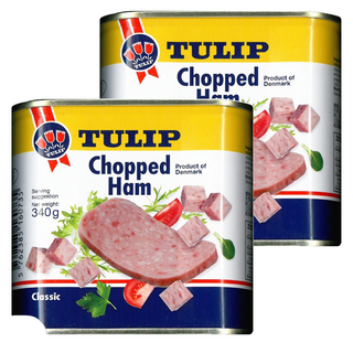 TULIP 鬱金香牌 切碎火腿餐肉, 340g, 丹麥製造, 2罐