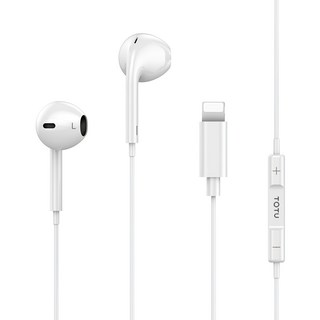 TOTU 拓途 Lightning iPhone耳機線控高清通話麥克風, EP-2-L, 白色