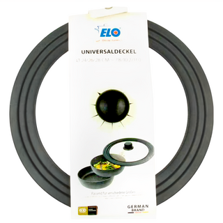 ELO 碳鋼萬用鍋蓋 耐熱強化玻璃 透氣孔設計, 28cm, 1個