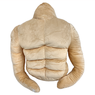 八塊肌肉男友抱枕 舒適感滿滿 短毛絨布料的溫柔觸感, 膚色