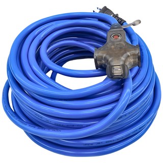 spirit 電精靈 三插座電源線組附燈大電流動力延長線, 20m, FB3520M, 1條