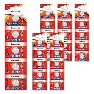 Panasonic 國際牌 CR1632 鈕扣型 3V專用鋰電池, 5入, 6組