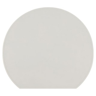 ade.l Half Moon系列 半月型矽膠餐墊 米色, 388 x 346mm, 1個