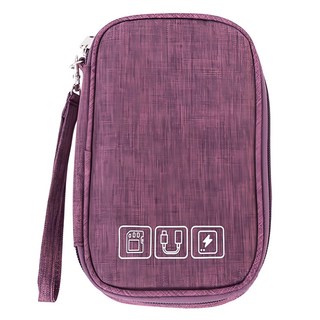 iSFun 商務收納 3C牛津手機多格手拿包, 紫色, 1個, 單一商品