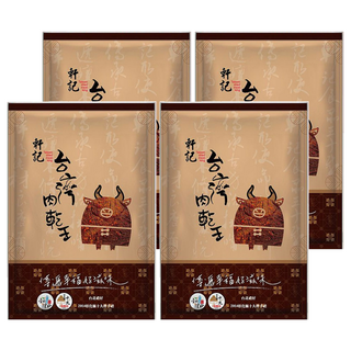 軒記台灣肉乾王 川辣牛肉乾 嚴選澳洲進口優質牛肉 取頂級黃瓜條部位, 130g, 4包