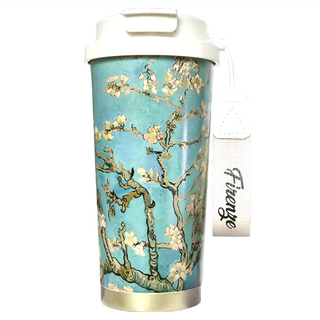 藝術隨行 保溫杯 304不鏽鋼 500ML, 杏花, 1個