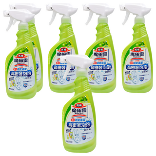 Kao 花王 Magiclean 魔術靈 台灣公司貨 高密泡馬桶清潔劑 噴槍式 草本消臭, 500ml, 6瓶