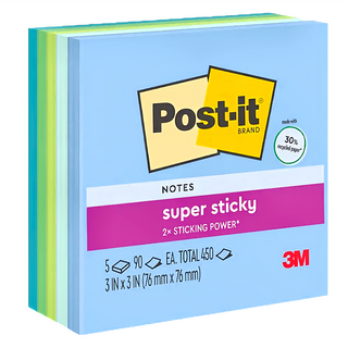3M Post-it 利貼 狠黏便條紙紙磚, 654_5SSOS, 450張, 1個