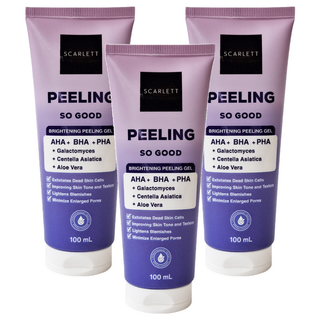 SCARLETT 亮白去角質凝膠 AHA + BHA + PHA, 100ml, 3條