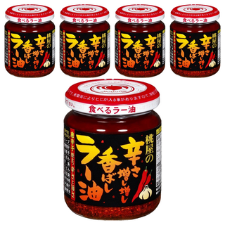 桃屋 蒜香辣油 加強版, 105g, 5罐