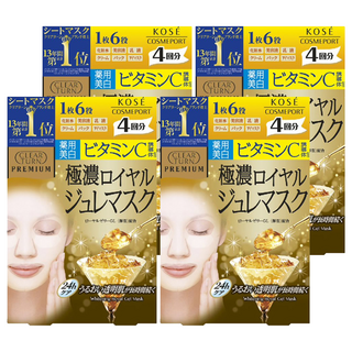 KOSE 高絲 CLEAR TURN 光映透 極上保濕凝凍面膜 美白, 33g, 4入, 4盒